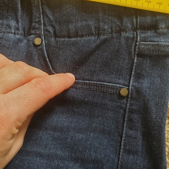 Liverpool Los Angeles Crop Jeans Women's Size 4 27 Dark Wash - Picture 10 of 13